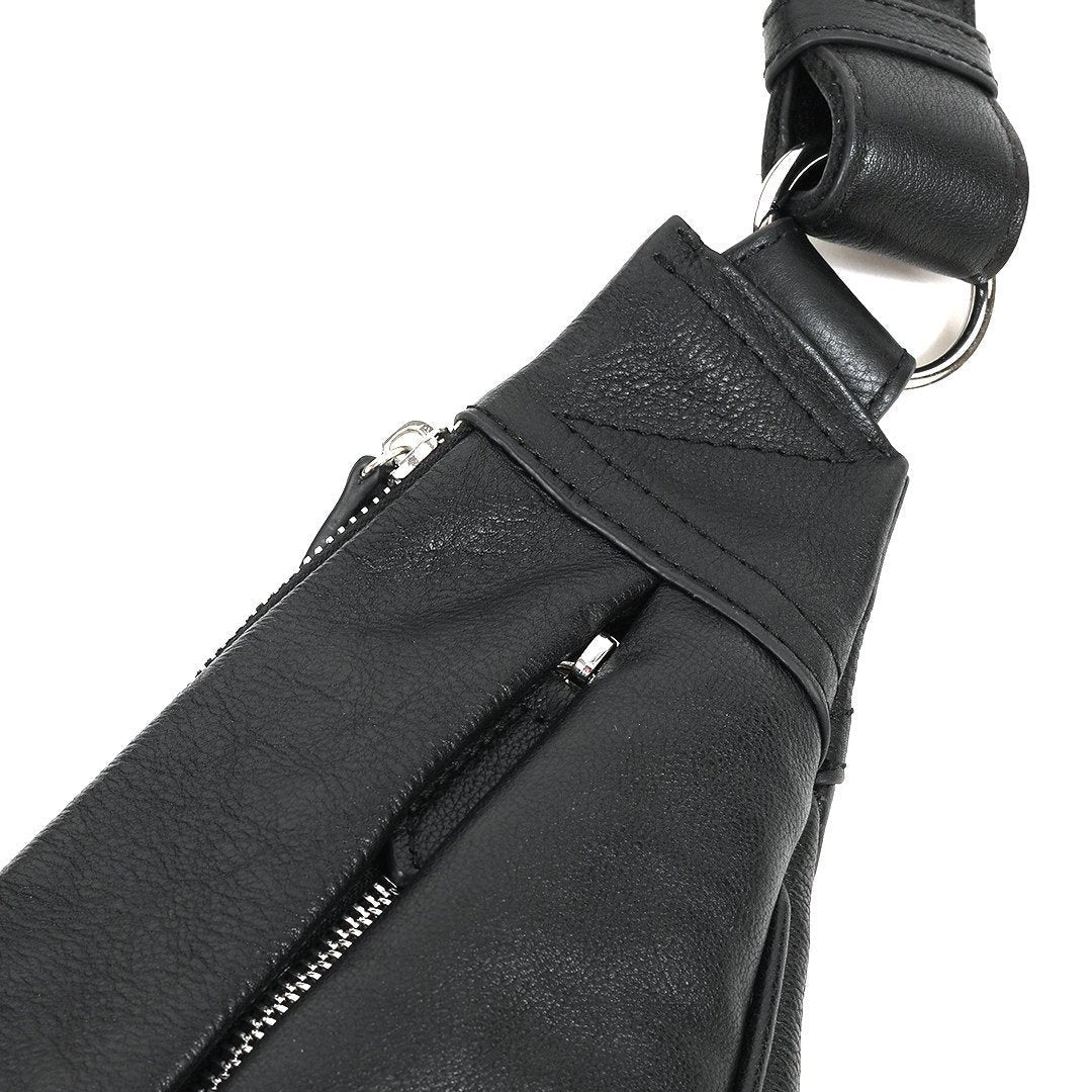 323-2021 レザーアシンメトリーボディバッグ B-6141