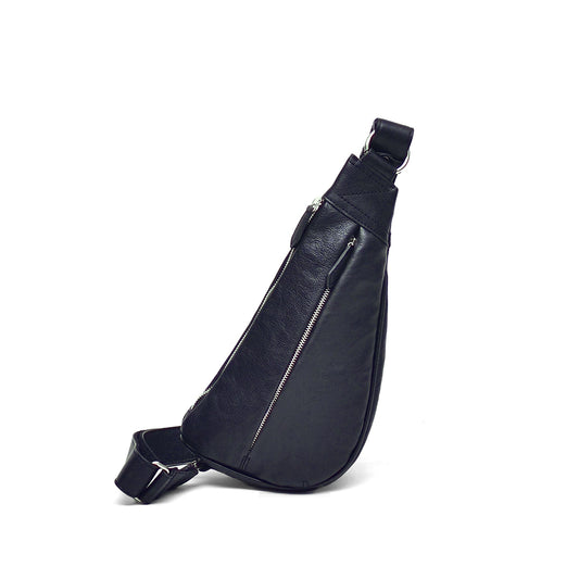 323-2021 レザーアシンメトリーボディバッグ B-6141