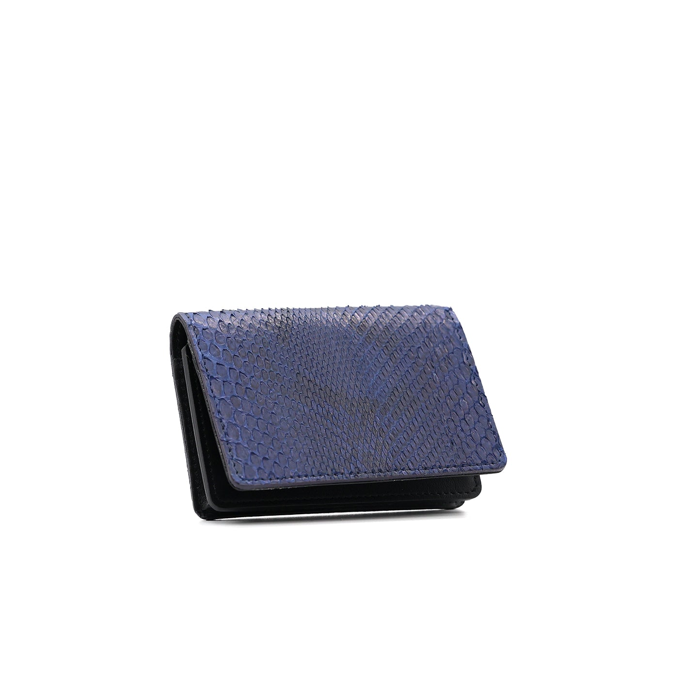 PYTHON　藍染パイソンレザー　名刺入れ/カードケース B-2474